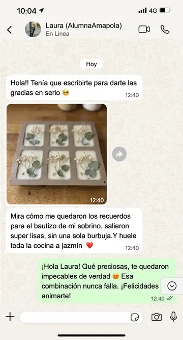 Mensaje de una alumna