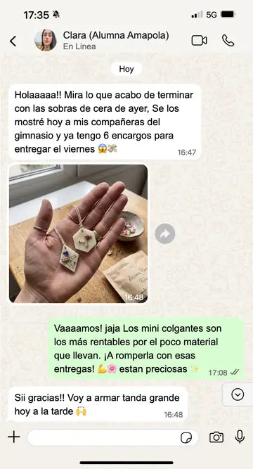 Mensaje de una alumna
