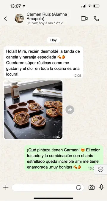 Mensaje de una alumna